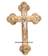 Private: 9″ / 23 CM Wall Crucifix l Olive wood with Abalone shells | Jesus cross | Spiritual gift to Children, Adults seniors | Bethlehem | Home Wall decor |