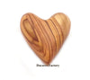 Olive Wood Heart | 2 inches Each | 3D Wooden Hearts | Smooth Finish for Hand and Pocket | Prayer Heart | Stress reliver | Worry Stone | Love You Gift | Pocket Hug