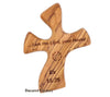 Healing Prayer Olive Wood Cross, 5” comes with the Healer prayer engraved on it. Comfort clinging cross made in Bethlehem fits smooth and perfect in the hand while praying