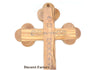 Private: 13 CM / 5″ Hand made Olive wood crucifix contains Olive Leaves, Frankincense, Roses and Stones from Bethlehem & Jerusalem home wall hanging decor