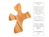 Personalized Cross, Customized Name Crosses for Palm, Comfort Healing Pocket Prayer Olive Wood Cross